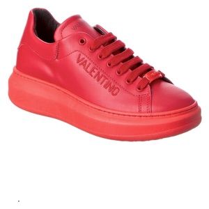 🫵 SEND OFFER 🔥HOTPICK 🔥Valentino By Mario Triple Red Leather Sneaker